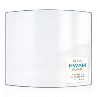 Vetro Hwam FLAME - Vetro Curvo per stufa a legna