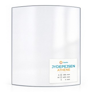 Vitre Jydepejsen ATHENE - Verre Courbe pour poêle à bois