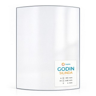 Vitre Godin SILINDA - Verre Courbe pour poêle à bois