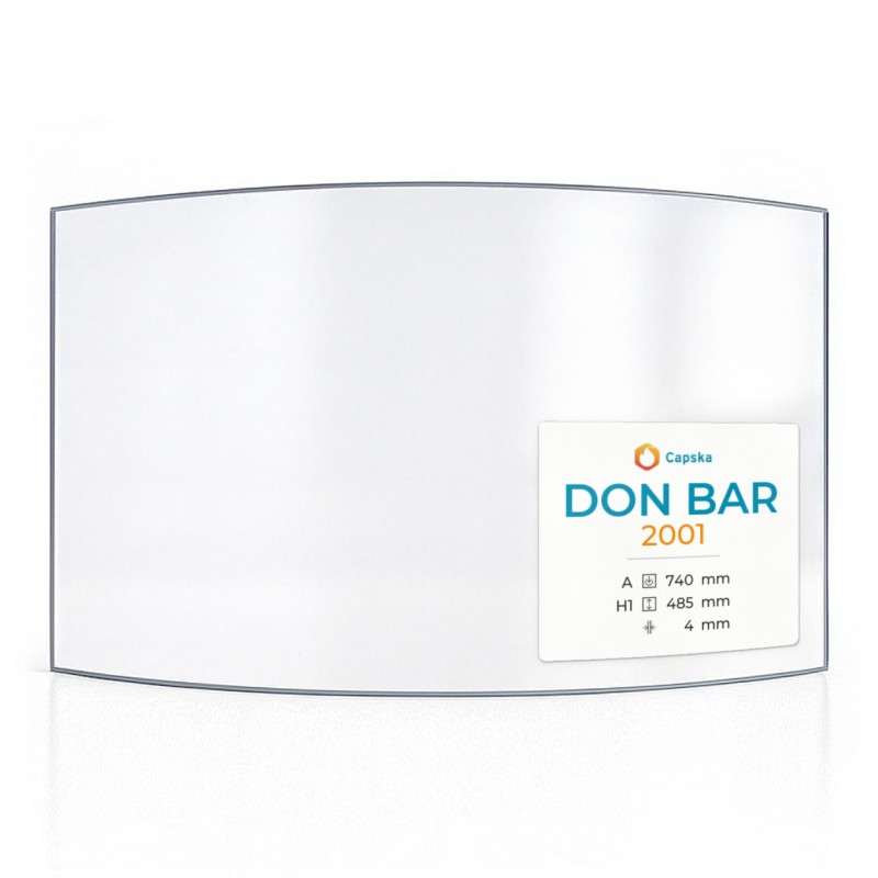 Vetro Don Bar 2001 - Vetro Curvo per stufa a legna