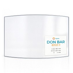 Vetro Don Bar 83123 II - Vetro Curvo per stufa a legna