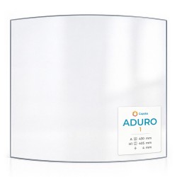 Aduro 1 Glas - in sich gebogenes Kaminglas für Kaminofen