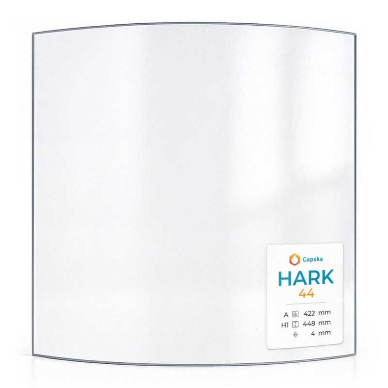 HARK 44 Glass - Curved Glass Panel for Wood Burning Stove