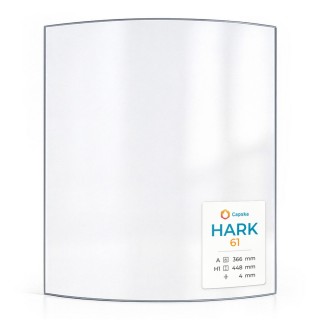 Vitre Hark 61 - Verre Courbe pour poêle à bois