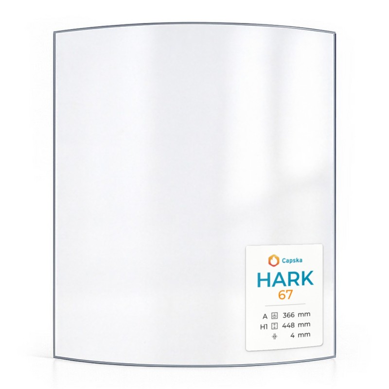 Vetro Hark 67 - Vetro Curvo per stufa a legna