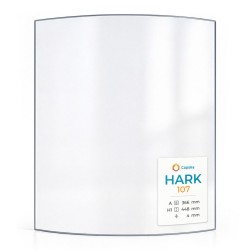 Vitre Hark 107 - Verre Courbe pour poêle à bois