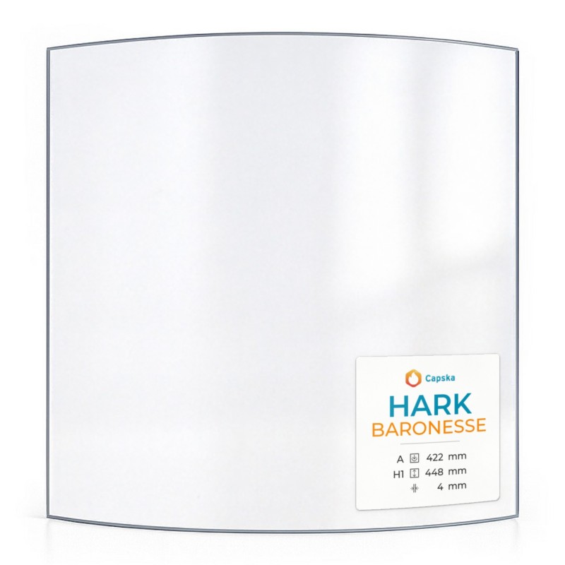 HARK BARONESSE Glass - Curved Panel for Wood Burning Stove