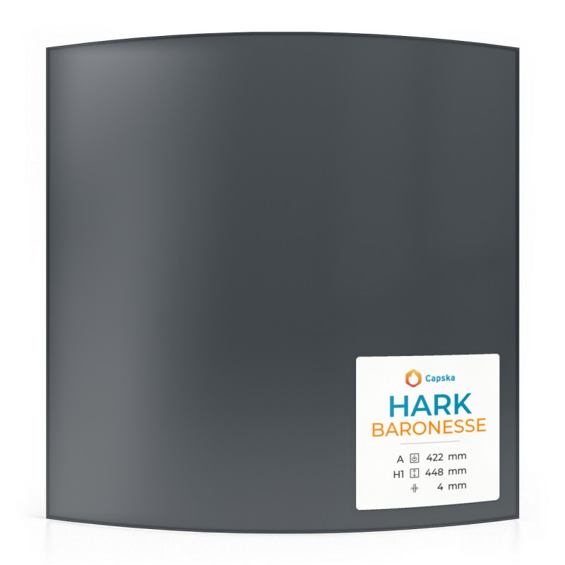 HARK BARONESSE Glass - Curved Panel for Wood Burning Stove