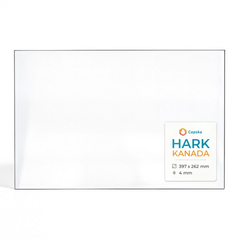 Hark KANADA Glas - Rechteck Kaminglas für Kaminofen