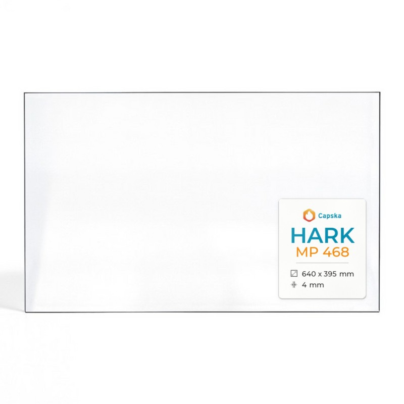 HARK MP 468 Glas - Rechteck Kaminglas für Kaminofen