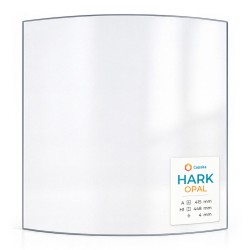 Hark OPAL Glas - in sich gebogenes Kaminglas für Kaminofen