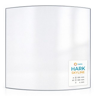 HARK SKYLINE Curved Glass Panel for Wood Burning Stove