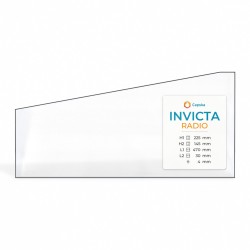 Vitre Invicta RADIO - Verre 1 angle coupé pour poêle à bois