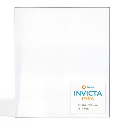 Vetro Invicta PYRA - Vetro Rettangolo per stufa a pellet