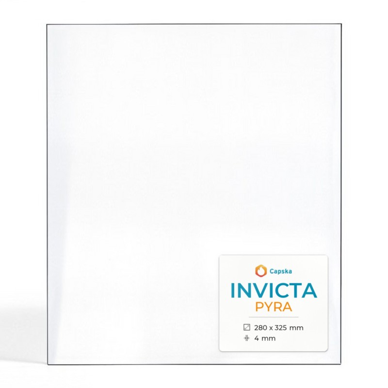 Invicta PYRA Glass for Pellet Stove - Rectangular Panel