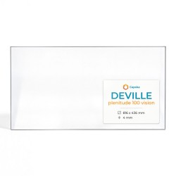 Vitre Deville PLENITUDE 100 VISION - Verre Rectangle pour insert