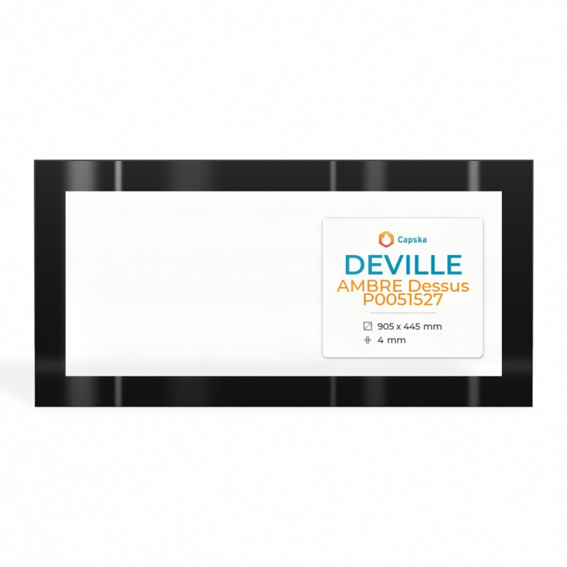 Deville AMBRE DESSUS P0051527 Glas - Rechteck Siebdruck Kaminglas