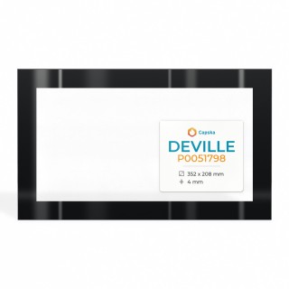 Vetro Deville P0051798 - Vetro Rettangolo Serigrafato per stufa a legna
