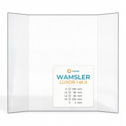 Vetro Wamsler LUXOR I ET II - Vetro Prismatico per stufa a legna