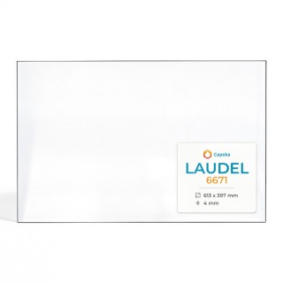 Laudel 6671 Glas - Rechteck Kaminglas für Kaminofen