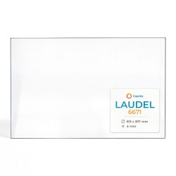 Laudel 6671 Glas - Rechteck Kaminglas für Kaminofen
