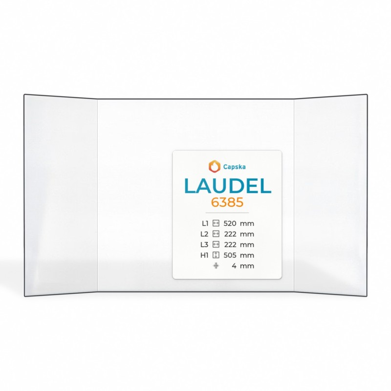 Vetro Laudel 6385 - Vetro Prismatico per inserto camino