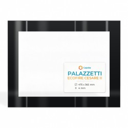 Palazzetti ECOFIRE CESARE II Glas - Rechteck Siebdruck Kaminglas für Kaminofen