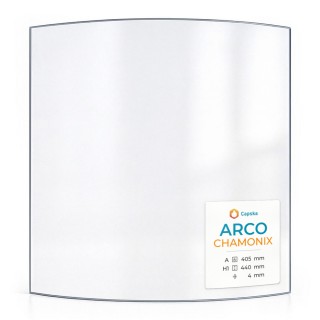Vitre Arco Chamonix 405x440 mm - Verre Courbe - Capska