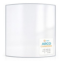 Arco CHAMONIX Glass - Curved glass panel for wood burning stove