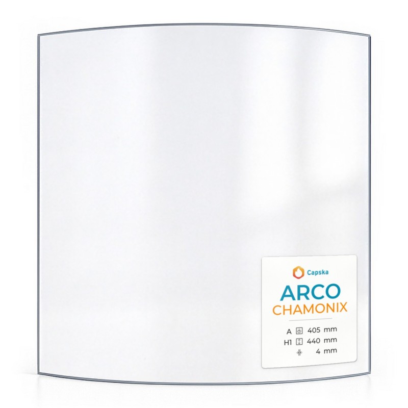 Vitre Arco Chamonix 405x440 mm - Verre Courbe - Capska