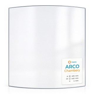 Vitre Arco CHAMBERY - Verre Courbe pour poêle à bois