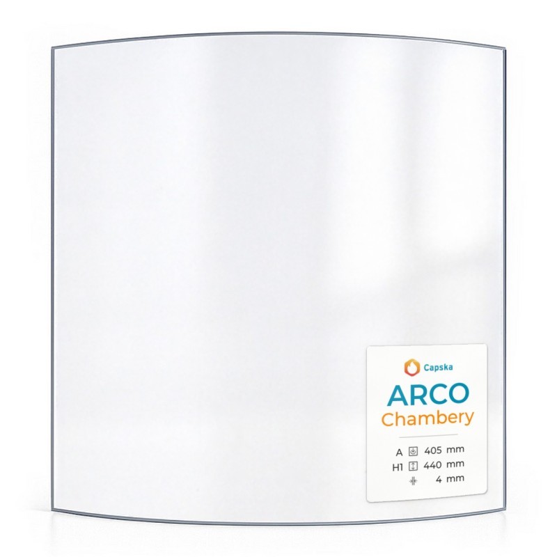 Vitre Arco CHAMBERY - Verre Courbe pour poêle à bois