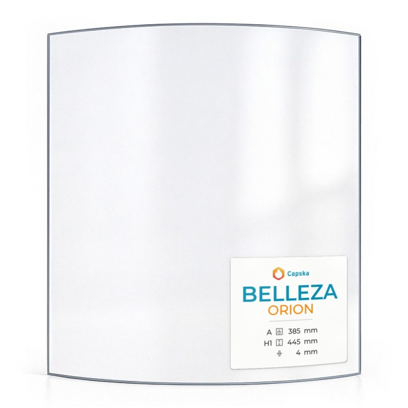Belleza ORION Glass - Curved Glass Panel for Wood Burning Stove