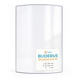 Buderus BLUELINE 8 & 10 Glas - in sich gebogenes Kaminglas für Kaminofen