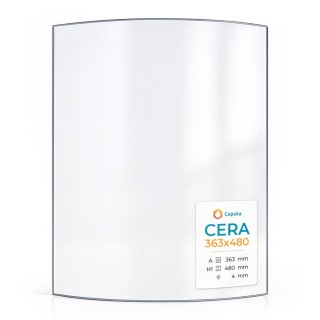Cera 363X480 Glas - Kaminglas für Kaminofen