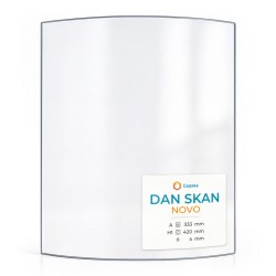 Dan Skan NOVO Glas - in sich gebogenes Kaminglas für Kaminofen