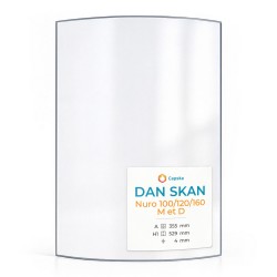 Vitre Dan Skan NURO 100/120/160 M ET D - Verre Courbe pour poêle à bois