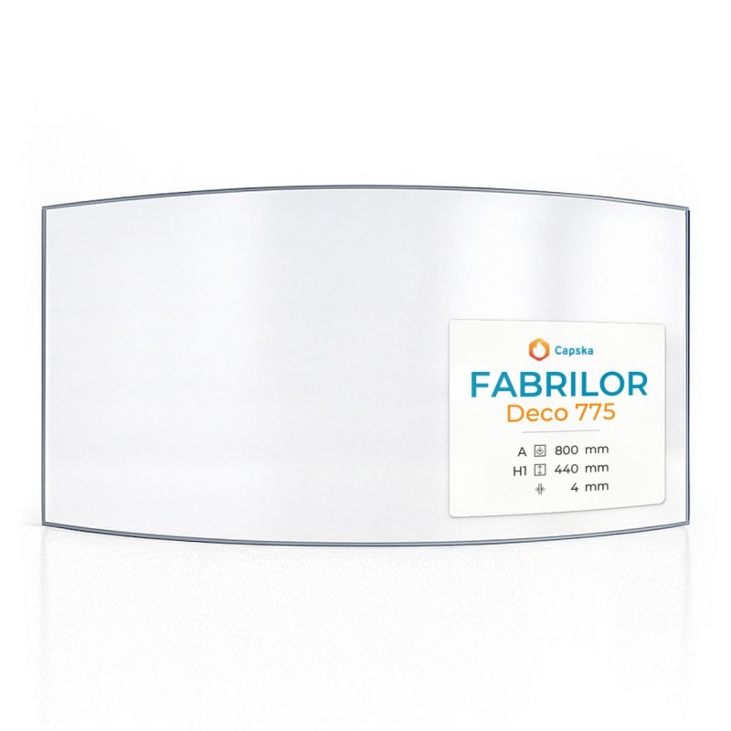 Vetro Fabrilor DECO 775 - Vetro Curvo per caminetto