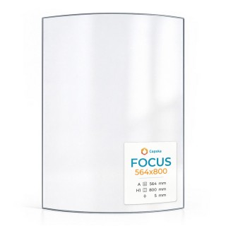 Vetro Focus 564X800 - Vetro Curvo per stufa a legna