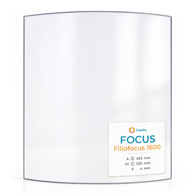 Focus FILIOFOCUS 1600 Glass - Curved Panel for Wood Burning Stove