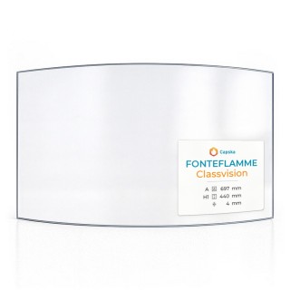 Vitre Fonteflamme CLASSVISION - Verre Courbe pour insert