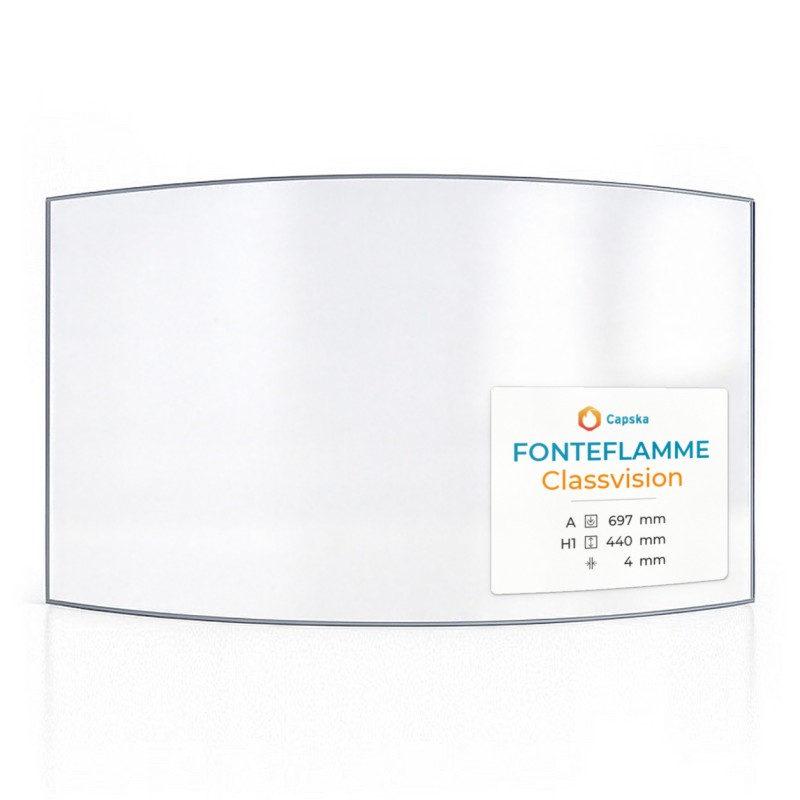 Vetro Fonteflamme CLASSVISION - Vetro Curvo per caminetto