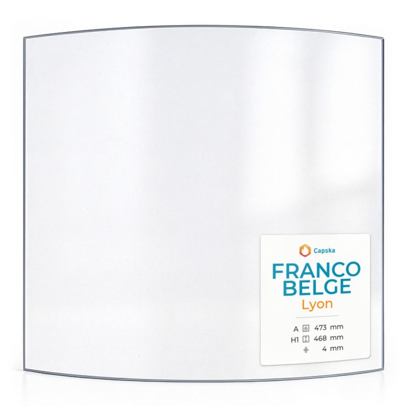 Vetro Franco Belge LYON - Vetro Curvo per stufa a legna