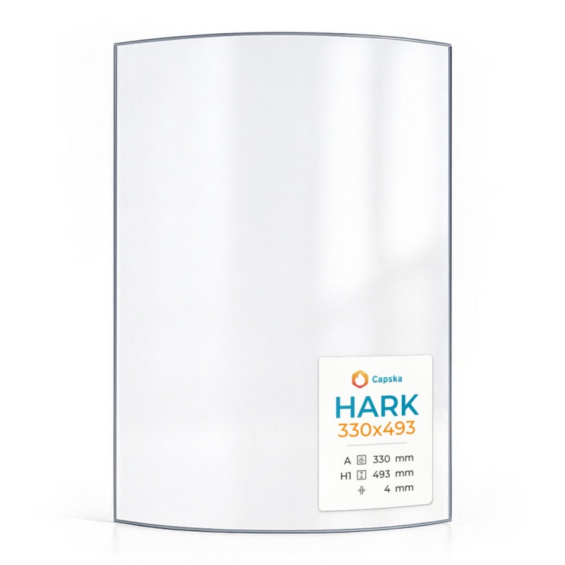 Hark 330X493 Glas - Kaminglas für Kaminofen