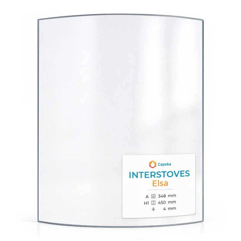 Vitre Interstoves ELSA - Verre Courbe pour poêle à bois