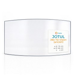 Jotul J90 TD VISION (älteres Modell) Glas - in sich gebogenes Kaminglas für Kaminofen