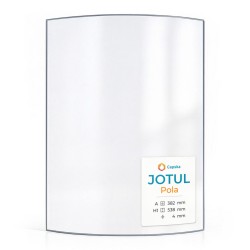 Vitre Jotul POLA - Verre Courbe pour poêle à bois