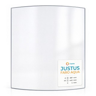 Vitre Justus FARO AQUA pour poêle à bois - Verre Courbe