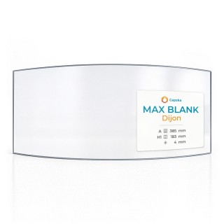 Vitre Max Blank DIJON - Verre Courbe pour poêle à bois