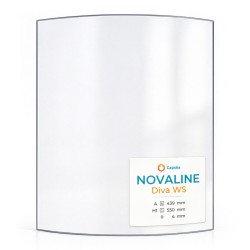Novaline DIVA WS Glas - in sich gebogenes Kaminglas für Kaminofen